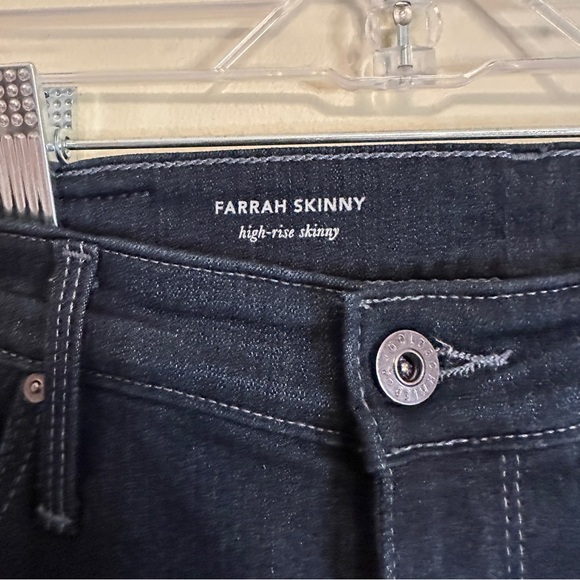 AG Adriano Goldschmied Farrah Indigo High-Rise Ankle Skinny Jeans Womens Size 27 - Picture 3 of 10